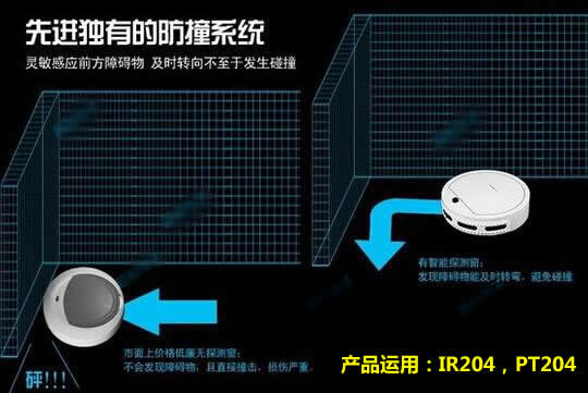 扫地机发射管